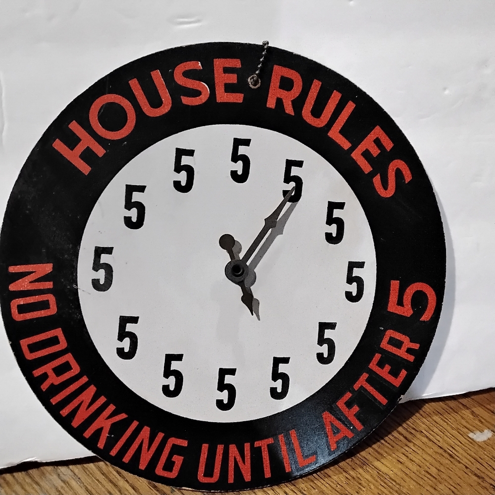 COPY - House rules Decor clock - Picture 2 of 3